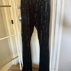 Three Bird Nest Black Velvet Pants